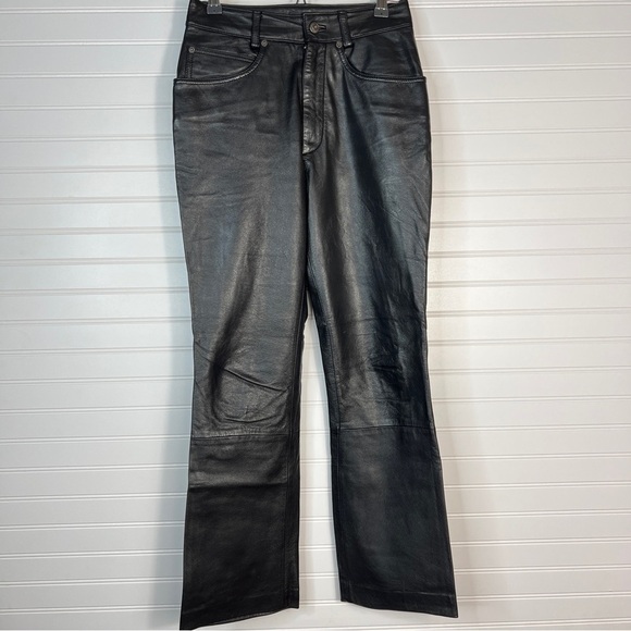 Wilsons Leather Maxima Black Straight Leg Pants Women’s Size 4 - Picture 1 of 13